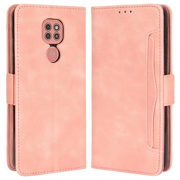 Cardholder Series Motorola Moto E7 Plus Wallet Case - Pink