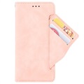 Cardholder Series Motorola Moto E7 Plus Wallet Case - Pink