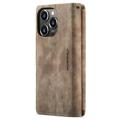 Caseme C30 Multifunctional iPhone 14 Pro Max Wallet Case - Brown