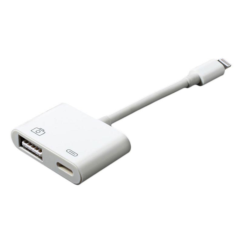  Lightning to USB3 Camera Adapter with Charging Port, Lightning  Female USB OTG Cable Adapter for Select iPhone,iPad Models Support Connect  Camera, Card Reader, USB Flash Drive, MIDI Keyboard (WHITE) : Electronics