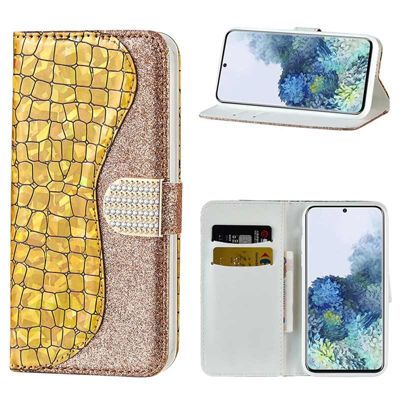 Croco Bling Series Samsung Galaxy S21 5g Wallet Case