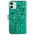 Croco Bling iPhone 12/12 Pro Wallet Case - Green