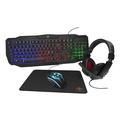 Deltaco 4in1 RGB Gaming Bundle - Keyboard, Mouse, Headset, Mousepad