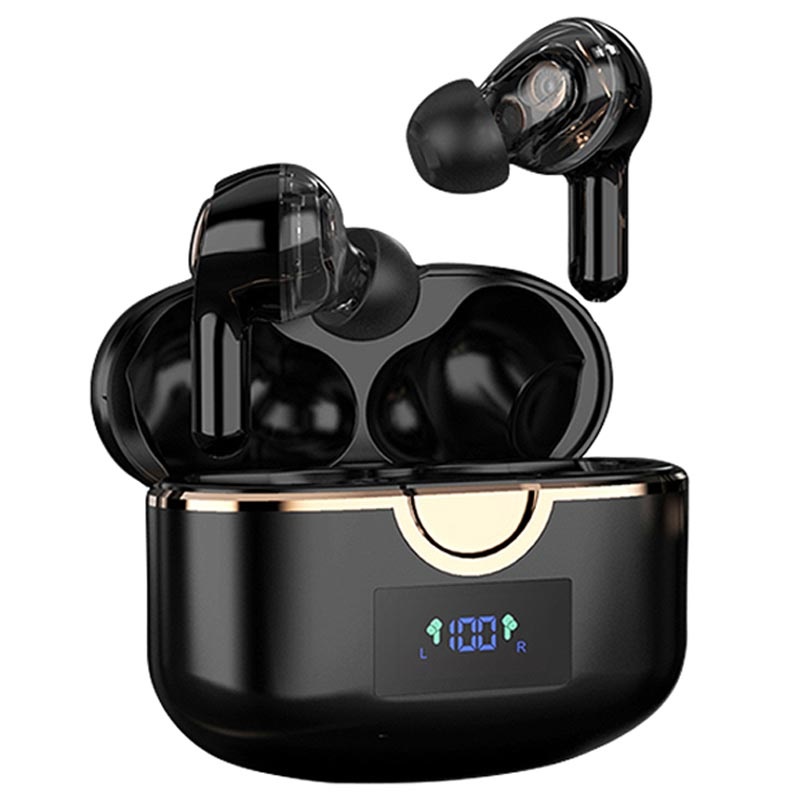 Dual-Driver TWS Earphones with LED Display T22