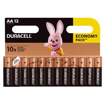 Duracell Basic LR6/AA Alkaline Batteries - 12 Pcs.