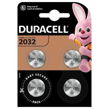 Duracell Mini CR2032 Coin Cell Battery 3V - 4 Pcs.