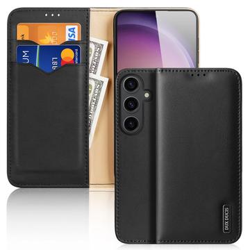 Samsung Galaxy S24 Dux Ducis Hivo Wallet Leather Case - Black