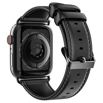 apple watch leather strap black