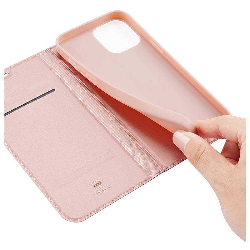 Dux Ducis Skin Pro Iphone 12 Pro Max Flip Case Rose Gold