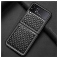 Dux Ducis Venice Samsung Galaxy Z Flip4 5G Leather Coated Case - Black