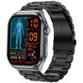 ET585 Smartwatch with AMOLED Display with ECG, SOS Emergency Call - Black