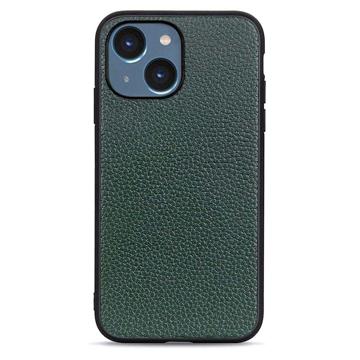 Elegant iPhone 14 Max Leather Case - Green