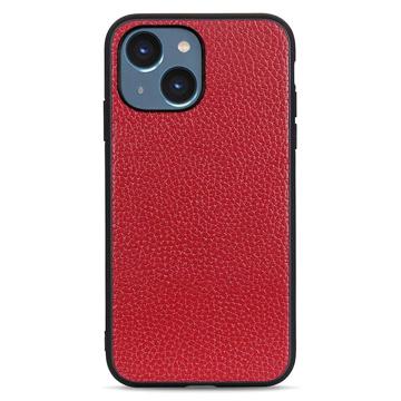 Elegant iPhone 14 Max Leather Case - Red