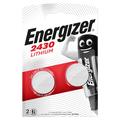Energizer Mini CR2430 Coin Cell Battery 3V - 2 Pcs.