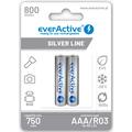 EverActive Silver Line EVHRL03-800 Rechargeable AAA Batteries 800mAh - 2 Pcs.