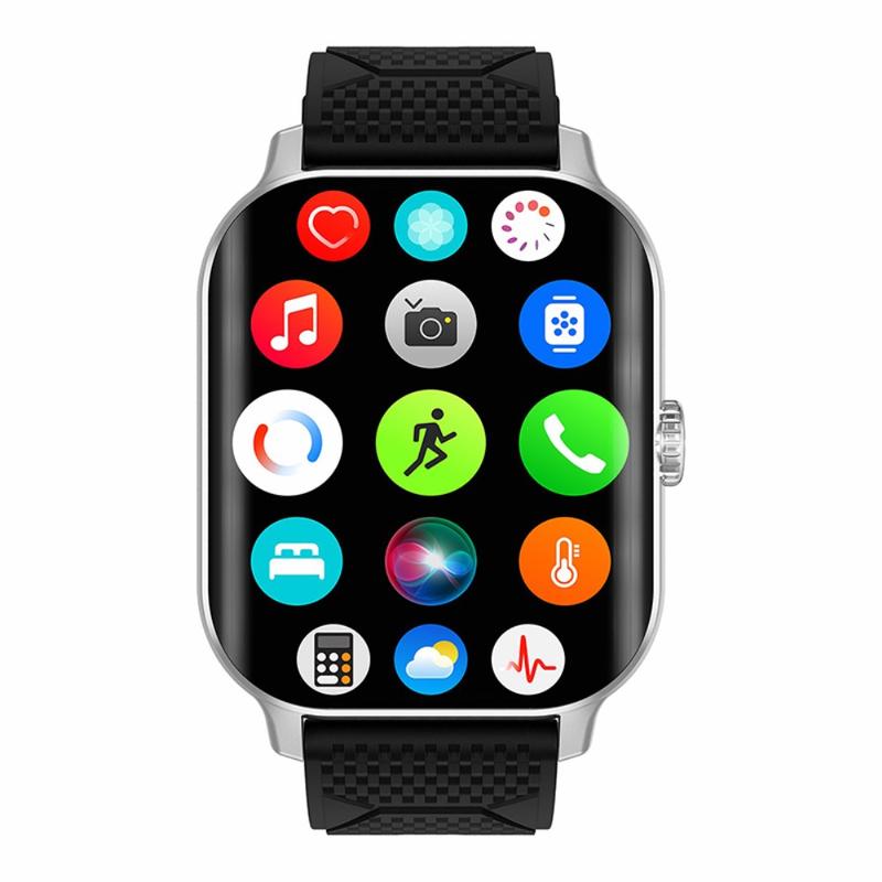 F12 2.02-inch Curved Screen Smart Watch With Encoder Bluetooth Calling 