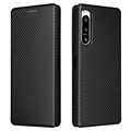 Sony Xperia 5 IV Flip Case - Carbon Fiber