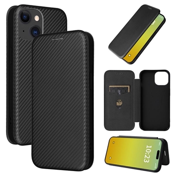 iPhone 15 Plus Flip Case - Carbon Fiber