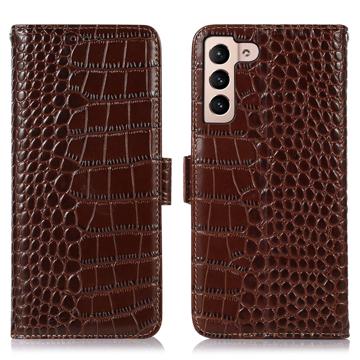 Crocodile Series Samsung Galaxy S23 5G Wallet Leather Case with RFID