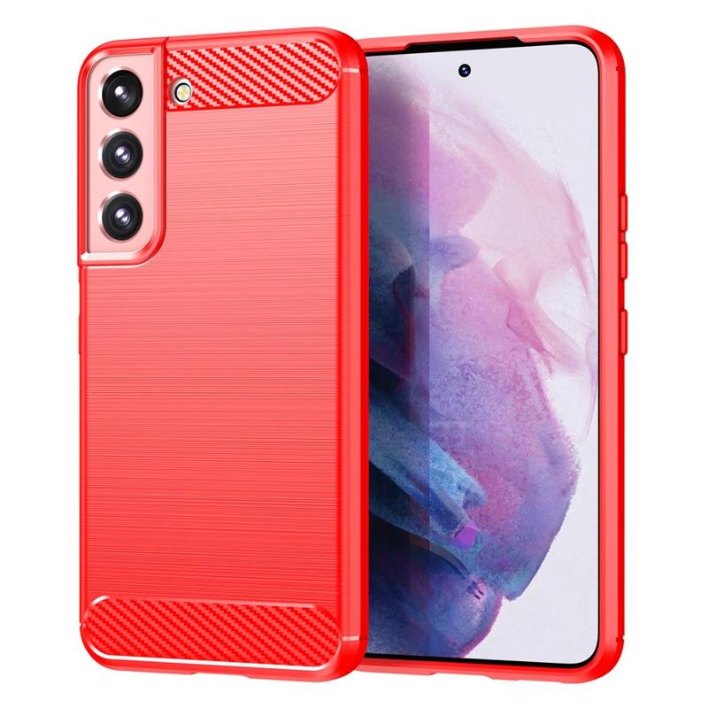 NDCOM for Red Printed Glass Case Cover for Samsung Galaxy S23 Ultra 5G