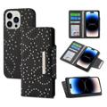 Dolisma Glitter iPhone 14 Pro Wallet Case - Black