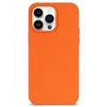 iPhone 14 Pro Magnetic Silicone Case - Orange