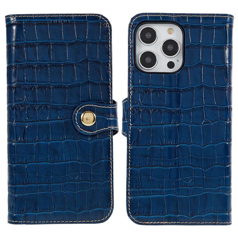 Cardholder Case for iPhone 13 Pro in Genuine Alligator