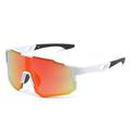 Full Frame Running Glasses with Colored Lenses - White / Red