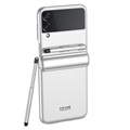 GKK Samsung Galaxy Z Flip3 5G Hybrid Case with Stylus Pen - Silver