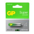 GP Super G-Tech LR03/AAA Alkaline Batteries 1000mAh - 4 Pcs.