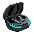 Gaming TWS Earphones S35 with Charging Case - Black