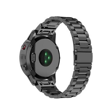 Garmin Fenix 5S/5S Plus/6S/6S Plus/7S Stainless Steel Strap - Black