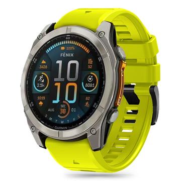 Garmin Fenix 5X/5X Plus/6X/6X Pro/7X/8 Tech-Protect Silicone Line Strap - 51mm - Lime