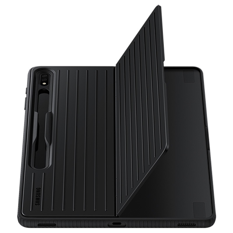 Black - Samsung Galaxy Tab S8+ Protective Standing Cover EF