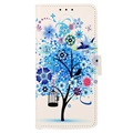 Glam Series Huawei Nova 10 Wallet Case - Flowering Tree / Blue