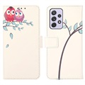 Glam Series Samsung Galaxy A73 5G Wallet Case - Owls