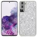 Glitter Series Samsung Galaxy S23+ 5G Hybrid Case - Silver