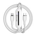 GlocalMe UniCord 4G/LTE Portable Wi-Fi Hotspot & Fast Charging Cable - 65W - White