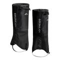 Golovejoy HX39 Waterproof Leg Gaiters - Plush Lining for Hiking, Climbing, and Skiing - XL - Black