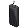 Goobay Fast Solar Power Bank 20000mAh - USB-C, USB - Black