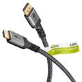 Goobay Plus Braided DisplayPort to HDMI Cable 4K/60Hz - 2m - Grey