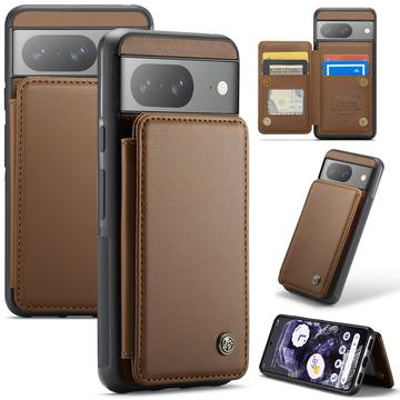 Google Pixel 8 Caseme C22 Case RFID Card Wallet - Brown