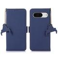 Google Pixel 8a Wallet Leather Case with RFID - Blue