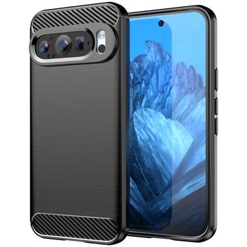 Google Pixel 9/9 Pro Brushed TPU Case - Carbon Fiber - Black