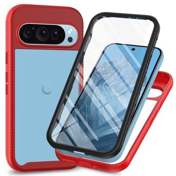 Google Pixel 9 Pro XL 360 Protection Series Case - Red / Clear