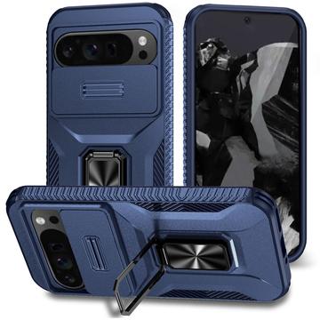 Google Pixel 9 Pro XL Rotary Ring Hybrid Case with Camera Shield