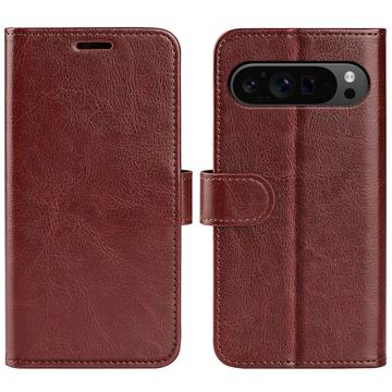 Google Pixel 9 Pro XL Wallet Case with Magnetic Closure - Brown