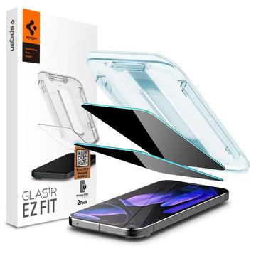 Google Pixel 9/9 Pro Spigen Glas.tR Ez Fit Privacy Screen Protector - 9H - 2 Pcs.