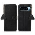 Google Pixel 9/9 Pro Wallet Leather Case with RFID - Black