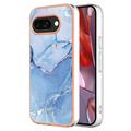 Google Pixel 9a Marble Pattern Electroplated IMD TPU Case